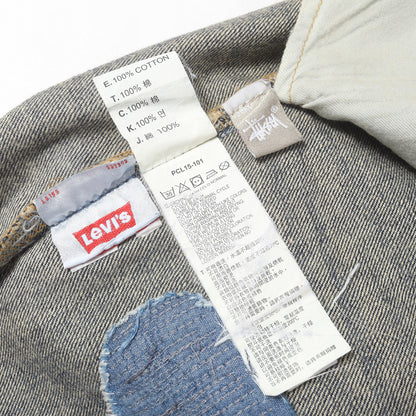 30周年記念 ×Levis 501 パッチ付き ダメージ加工 デニムパンツ