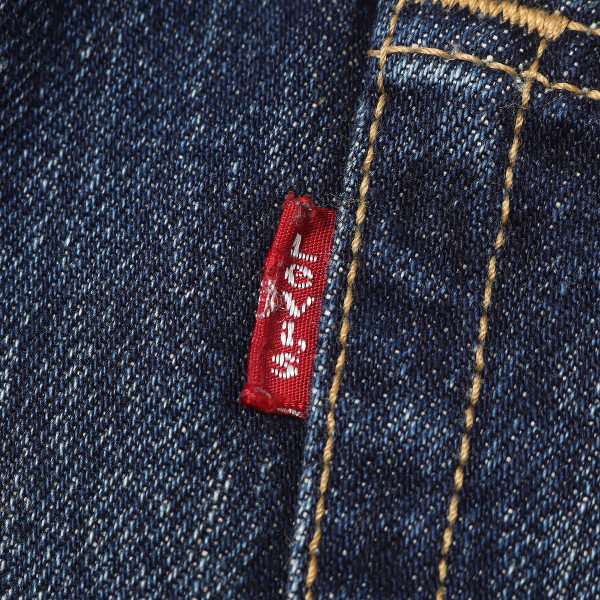 30周年記念 ×Levis 501 パッチ付き ダメージ加工 デニムパンツ