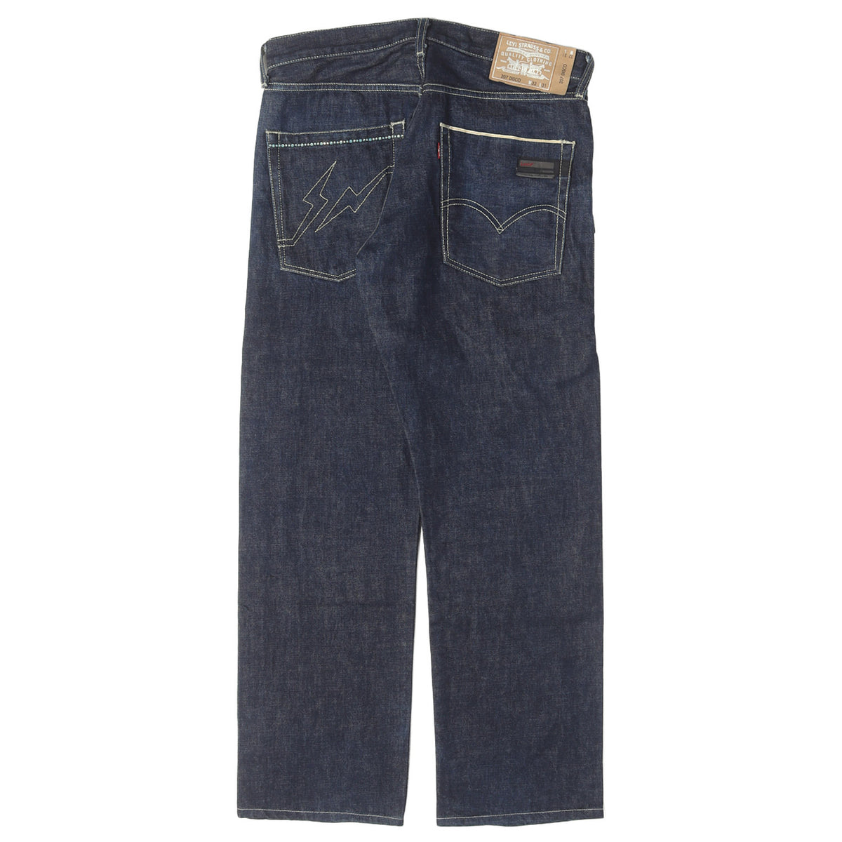 00s Levi's Fenom 207 DISCO ターコイズ ラインストーン リジッド デニムパンツ