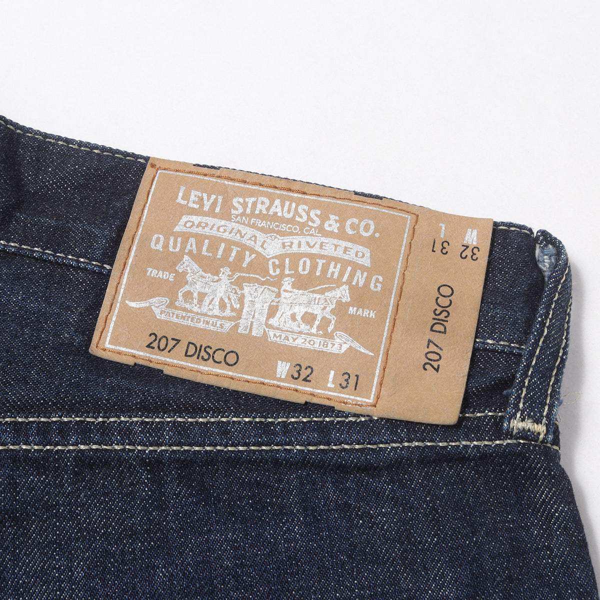 00s Levi's Fenom 207 DISCO ターコイズ ラインストーン リジッド デニムパンツ