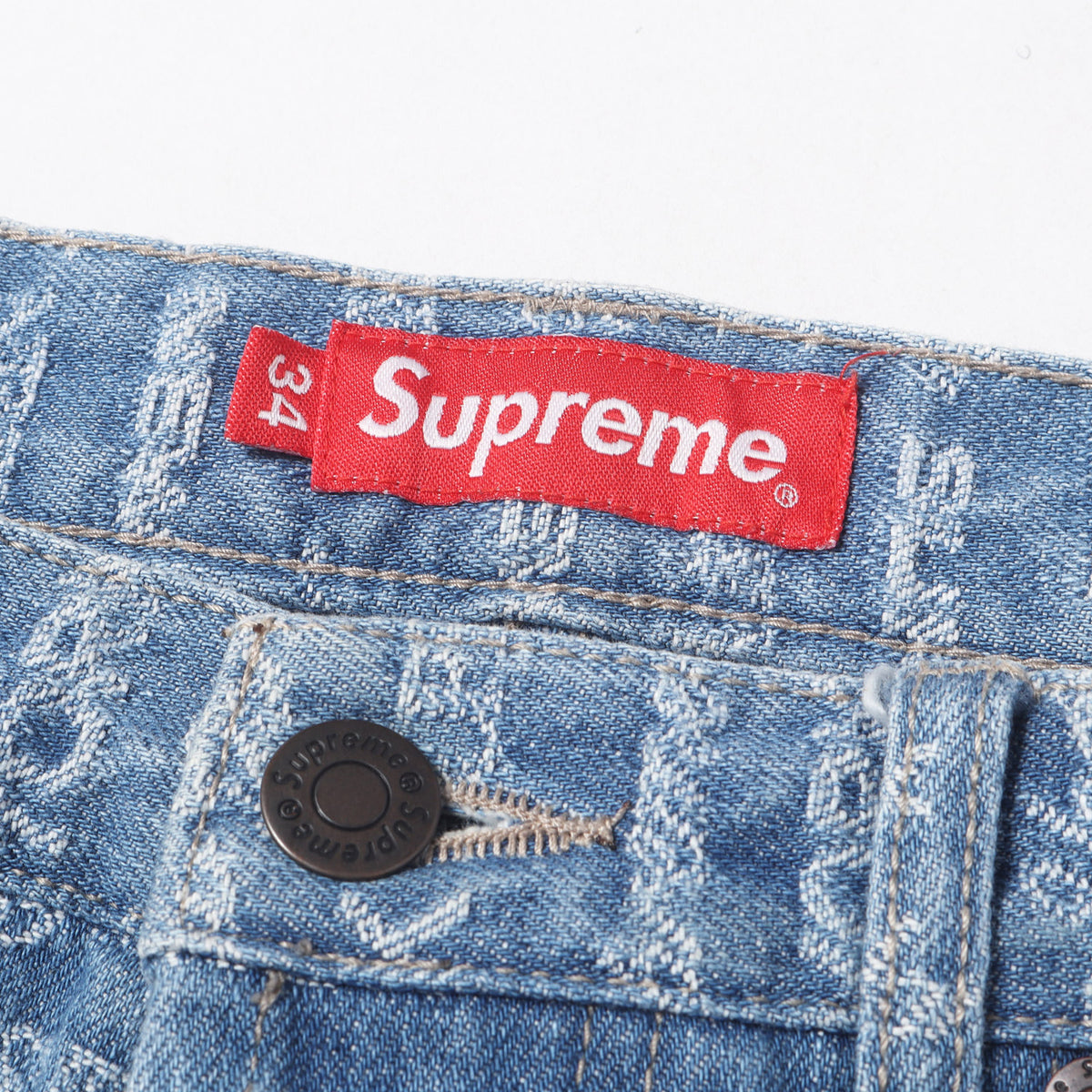 22AW ジャカードロゴ柄 デニムパンツ(Multi Type Jacquard Regular Jean)