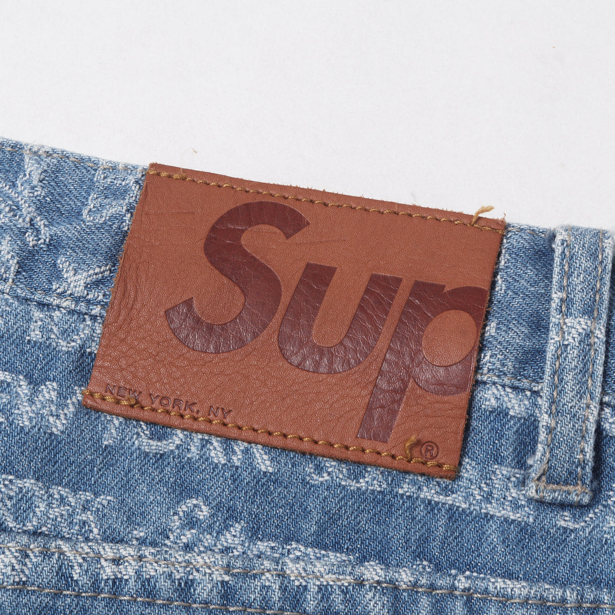 22AW ジャカードロゴ柄 デニムパンツ(Multi Type Jacquard Regular Jean)
