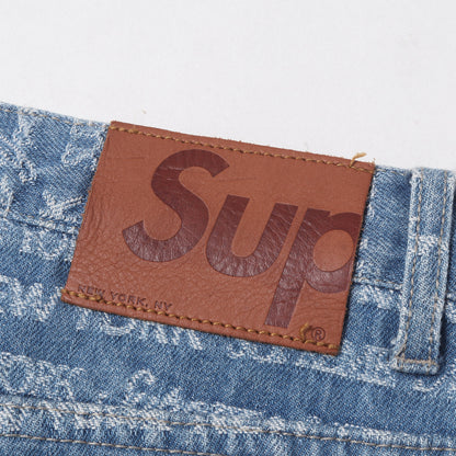 22AW ジャカードロゴ柄 デニムパンツ(Multi Type Jacquard Regular Jean)