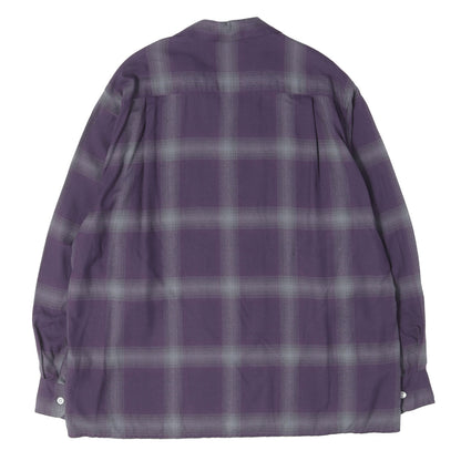 23SS オンブレチェック オープンカラー レーヨン シャツ(OMBRE CHECK OPEN COLLAR SHIRT)