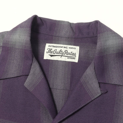 23SS オンブレチェック オープンカラー レーヨン シャツ(OMBRE CHECK OPEN COLLAR SHIRT)