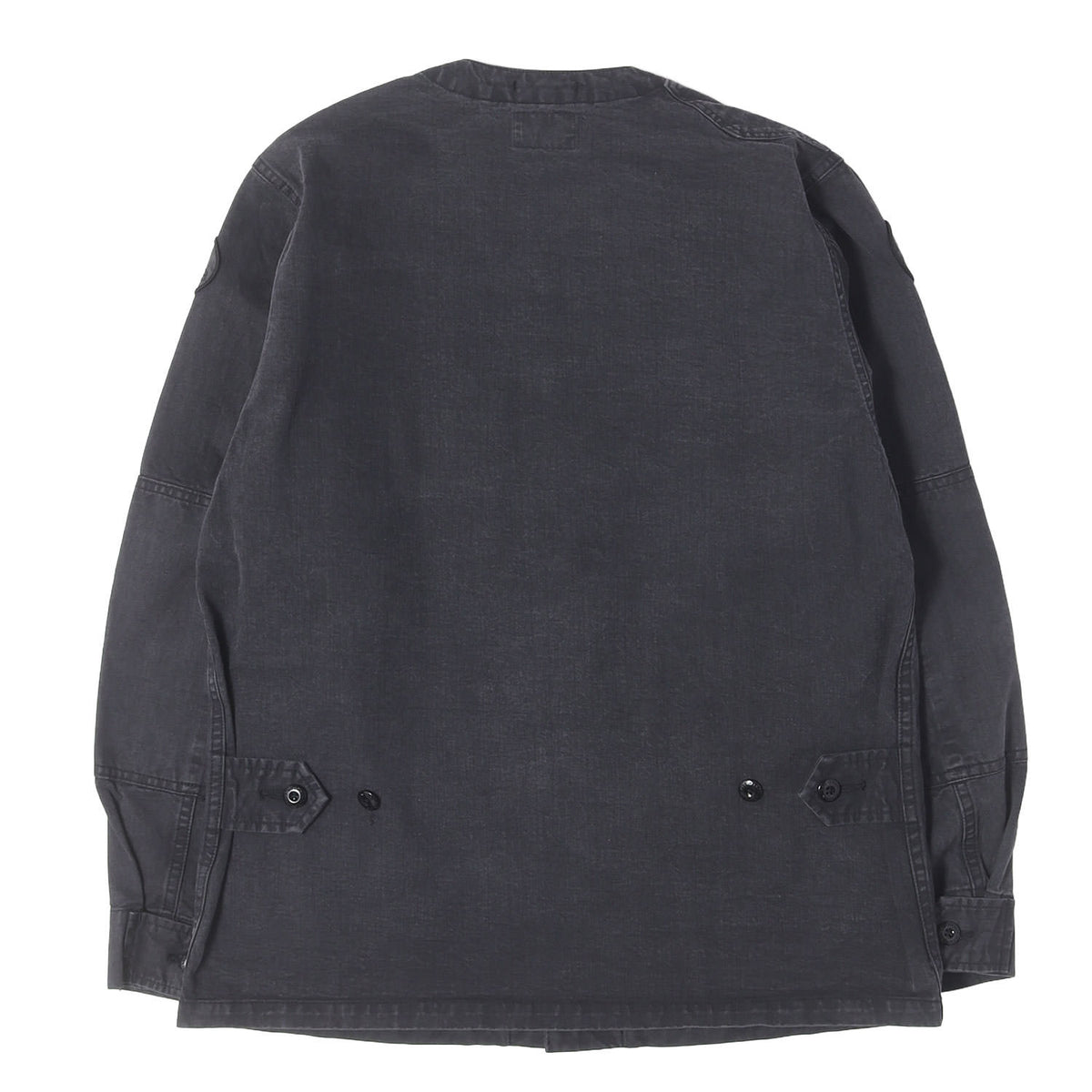 チノクロス ノーカラー ミリタリー シャツ (SCOUT LS / SHIRT)