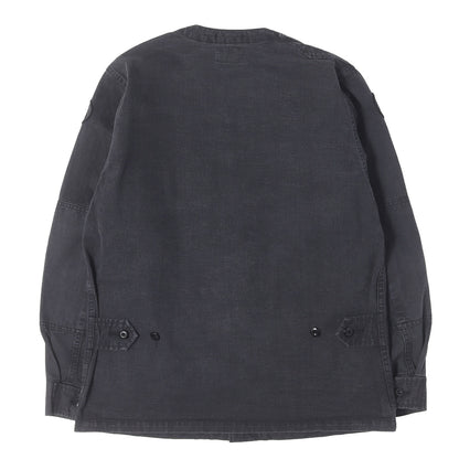 チノクロス ノーカラー ミリタリー シャツ (SCOUT LS / SHIRT)