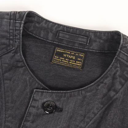 チノクロス ノーカラー ミリタリー シャツ (SCOUT LS / SHIRT)