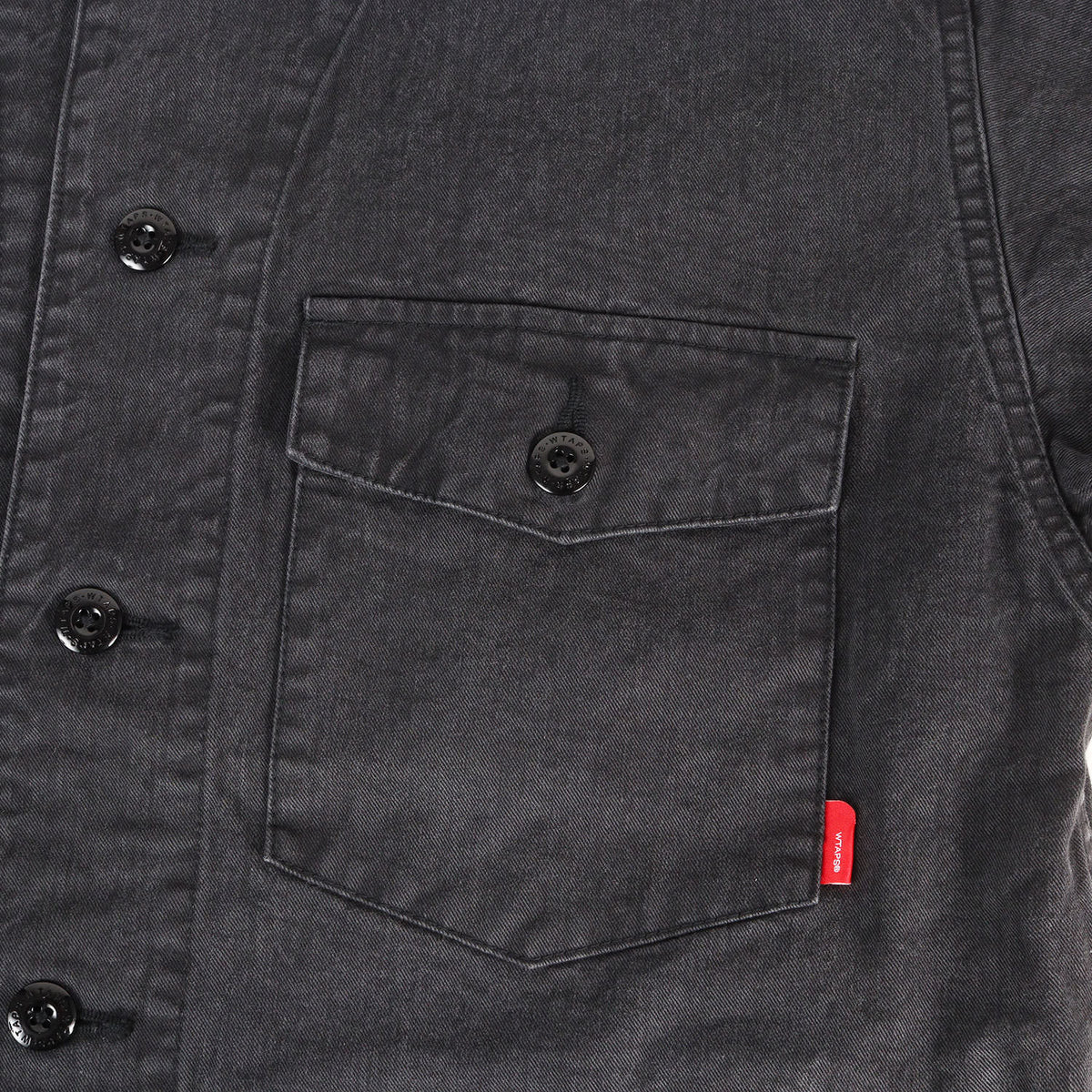 チノクロス ノーカラー ミリタリー シャツ (SCOUT LS / SHIRT)