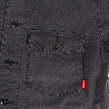 チノクロス ノーカラー ミリタリー シャツ (SCOUT LS / SHIRT)