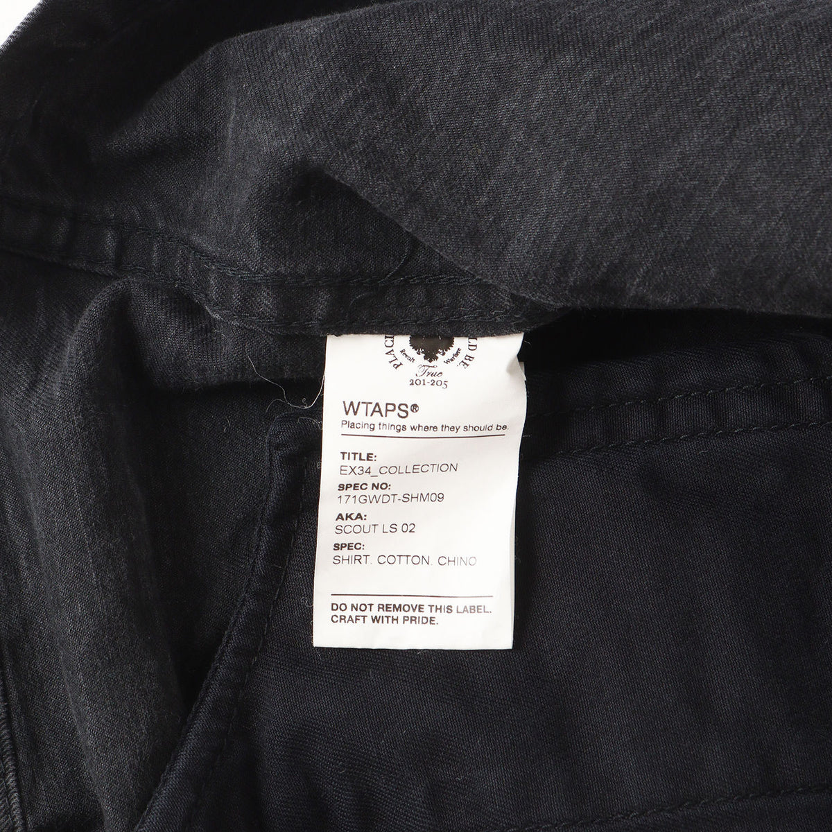 チノクロス ノーカラー ミリタリー シャツ (SCOUT LS / SHIRT)