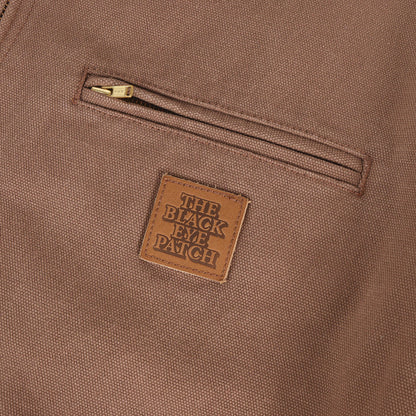 25AW レザーパッチ ダック ワークジャケット(LEATHER PATCHED DUCK JACKET)