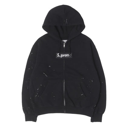 26SS ×MM6 Maison Margiela BOXロゴ ジップ スウェットパーカー(Box Logo Zip Up Hooded Sweatshirt)