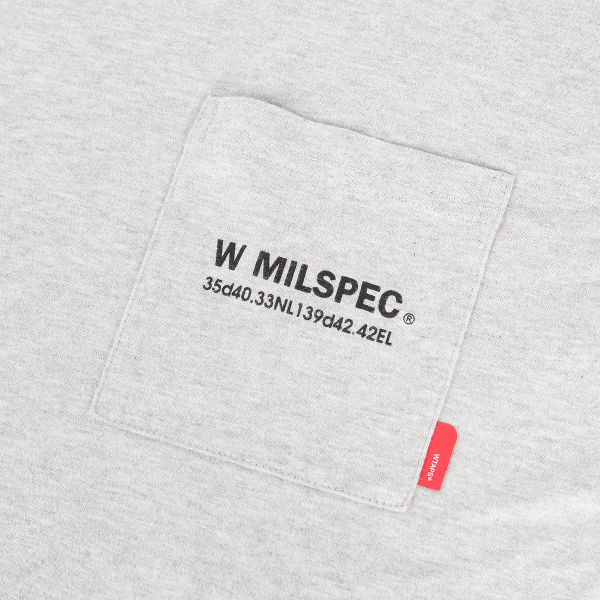 W MIL-SPECロゴ ロングスリーブ ポケット Tシャツ
