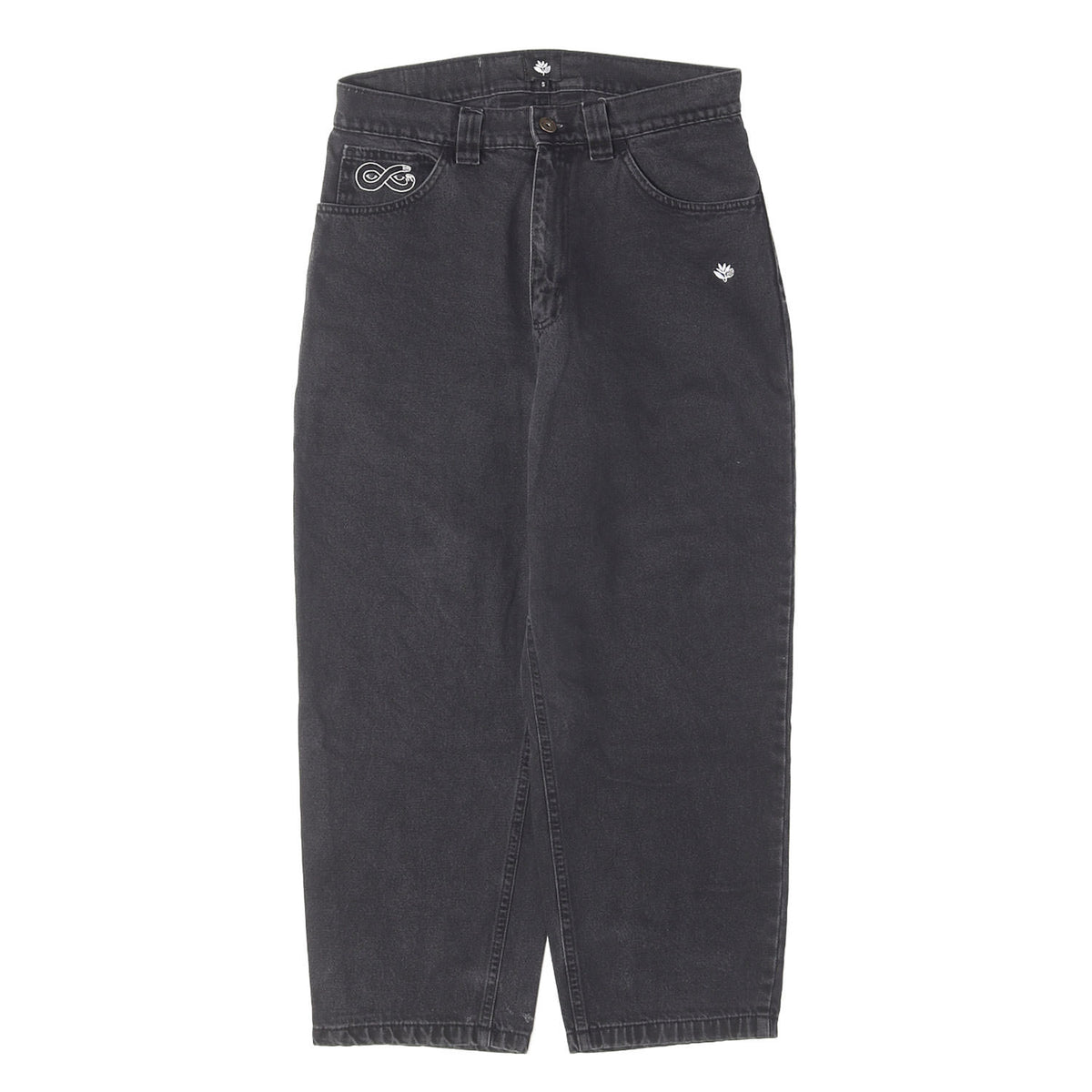 25AW ウォッシュ加工 ワイド テーパード デニムパンツ(OG PANTS)
