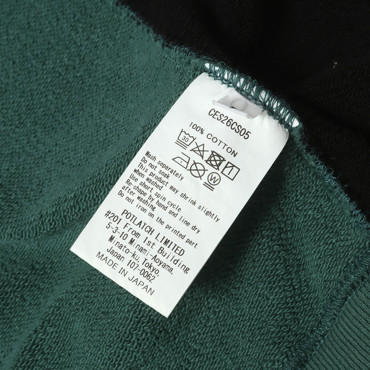 24AW 2トーンカラー クルーネック スウェット(SIDE COLOUR CREW NECK)