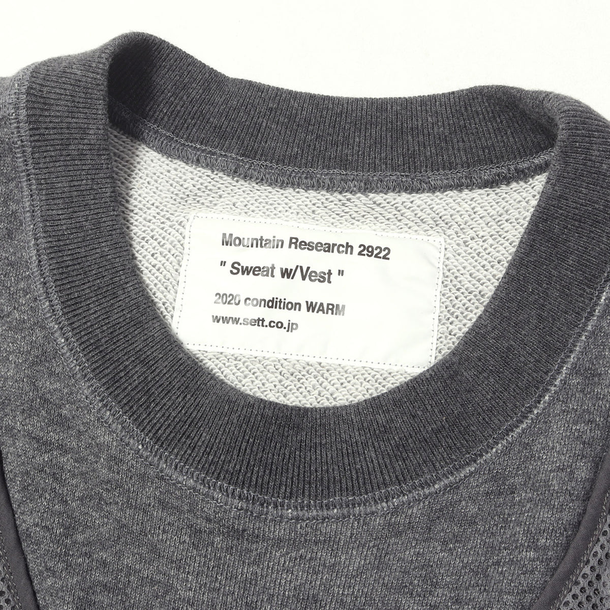 20SS フィッシングベスト ドッキング スウェット(Sweat w/Vest)
