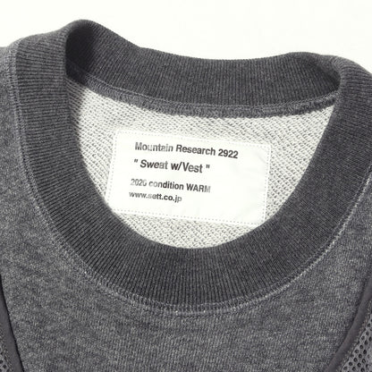 20SS フィッシングベスト ドッキング スウェット(Sweat w/Vest)