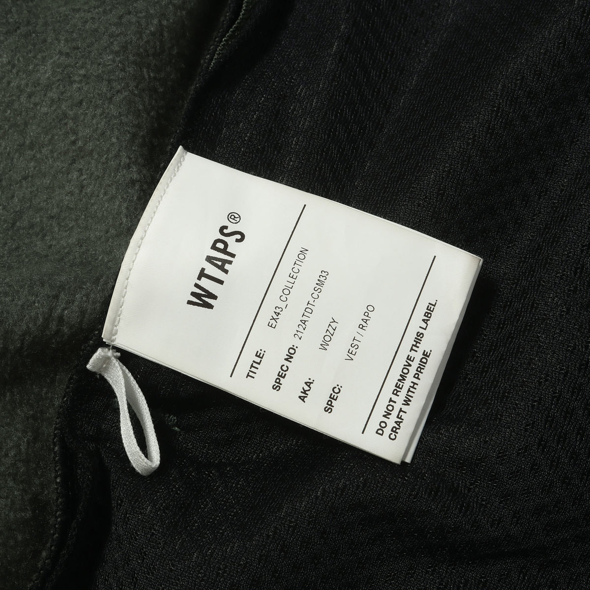 21AW メッシュレイヤード フリース ベスト(WOZZY / VEST / RAPO)