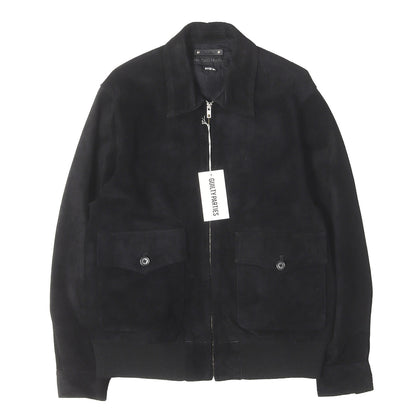 26AW ×MINEDENIM ×Stie-lo スウェードレザー 裏地レオパード ジャケット(SUEDE LEATHER JACKET)