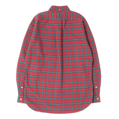 マチ付き チェック コットン BD ボタンシャツ RALPH LAUREN