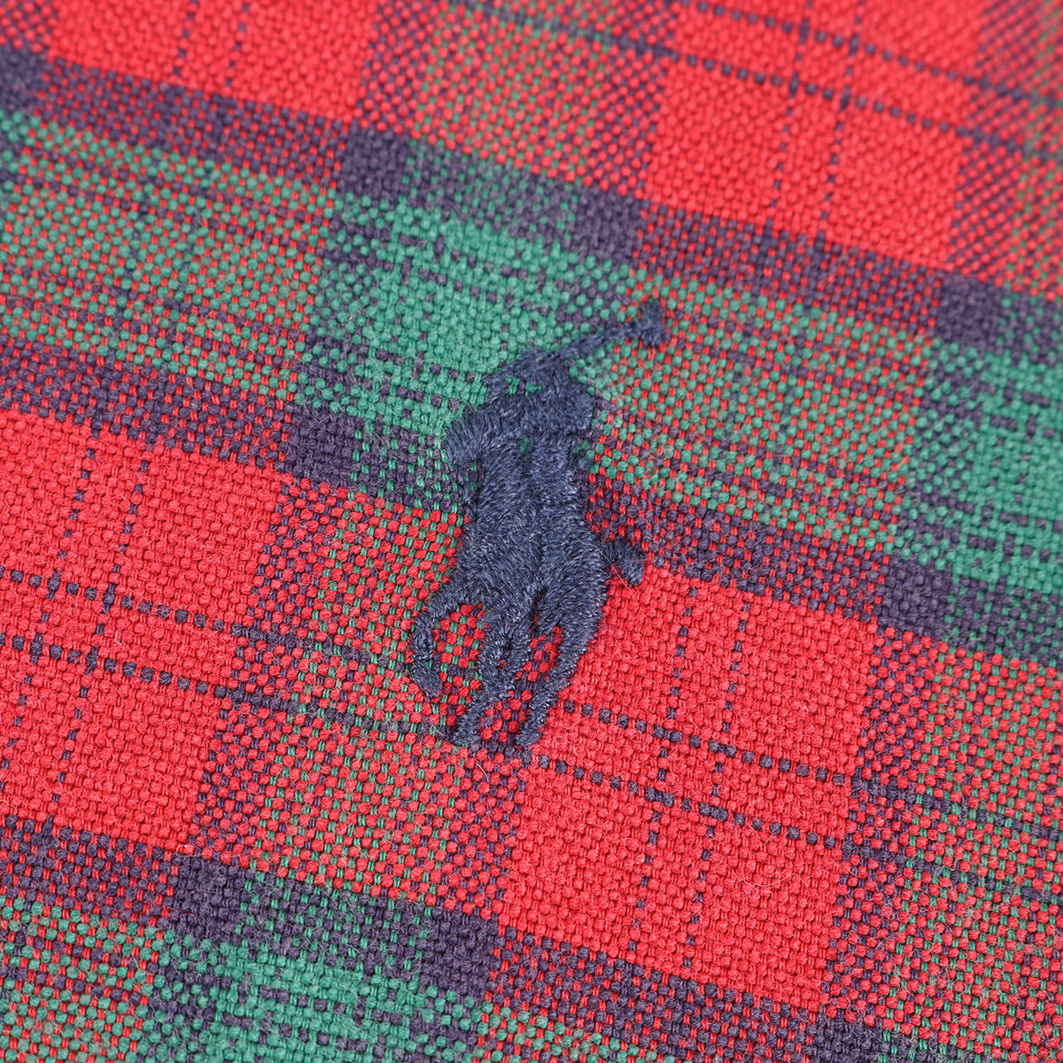 マチ付き チェック コットン BD ボタンシャツ RALPH LAUREN