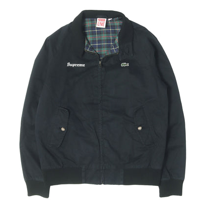 ×LACOSTE L!VE 裏地チェックネル ハリントンジャケット (Harrington Jacket)