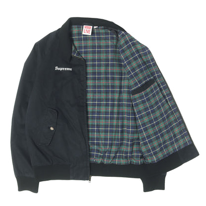 ×LACOSTE L!VE 裏地チェックネル ハリントンジャケット (Harrington Jacket)