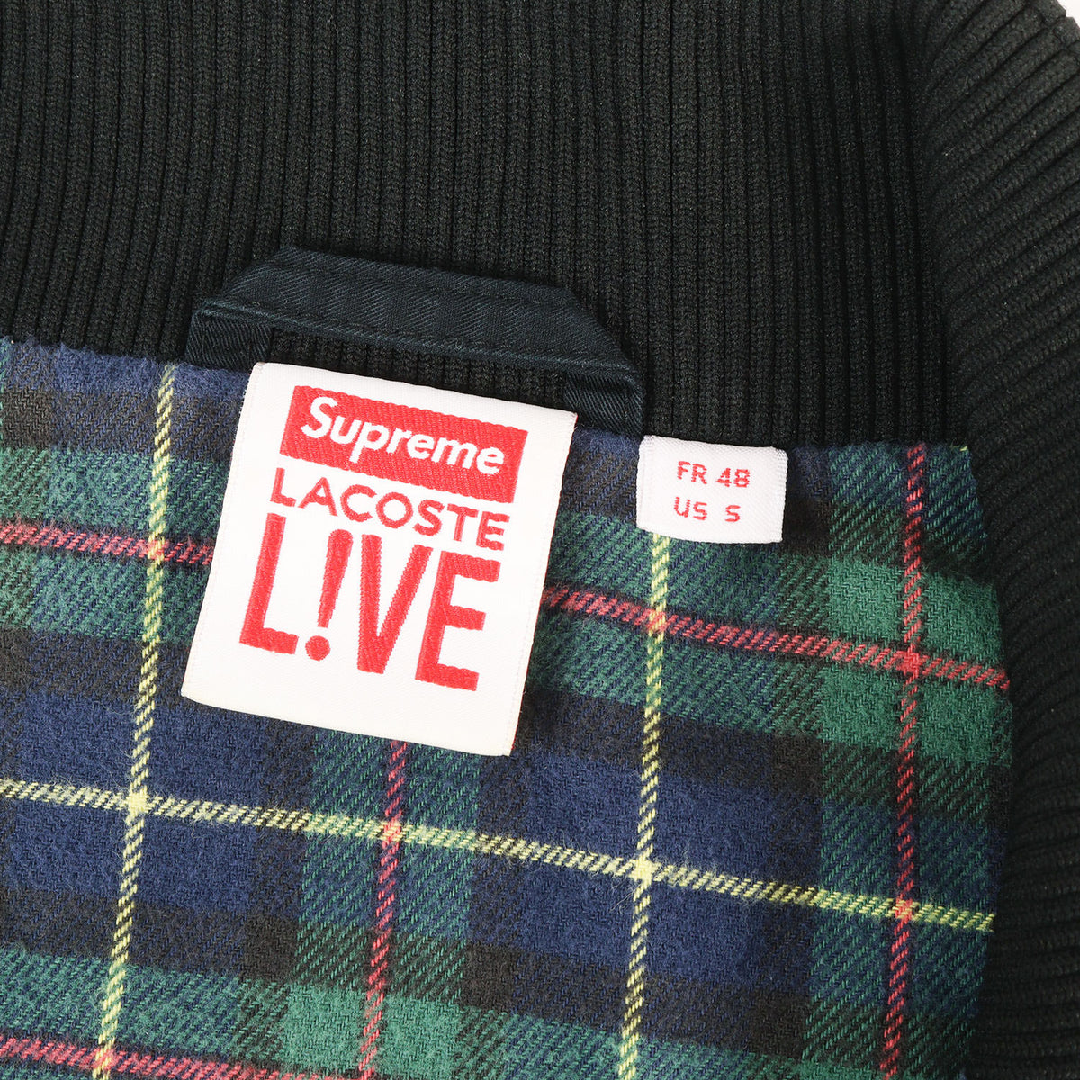 ×LACOSTE L!VE 裏地チェックネル ハリントンジャケット (Harrington Jacket)