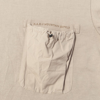 ドローコード付き ロングスリーブ ヘビー Tシャツ(DRAWSTRING POCKET LONGSLEEVE BIG T-SHIRT)