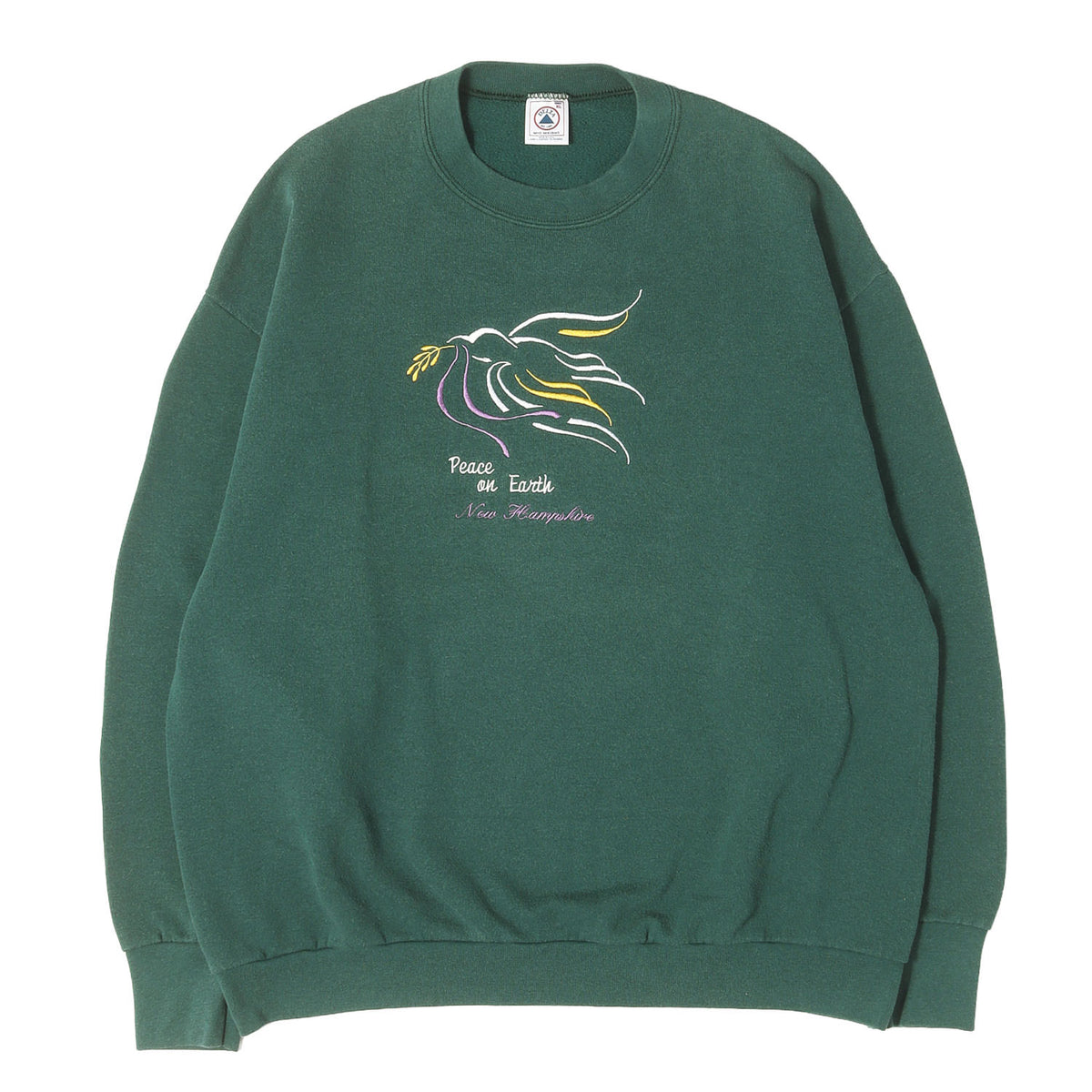 90s 刺繍デザイン スーベニア クルーネック スウェット / USA製 DELTA