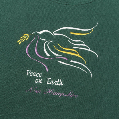 90s 刺繍デザイン スーベニア クルーネック スウェット / USA製 DELTA