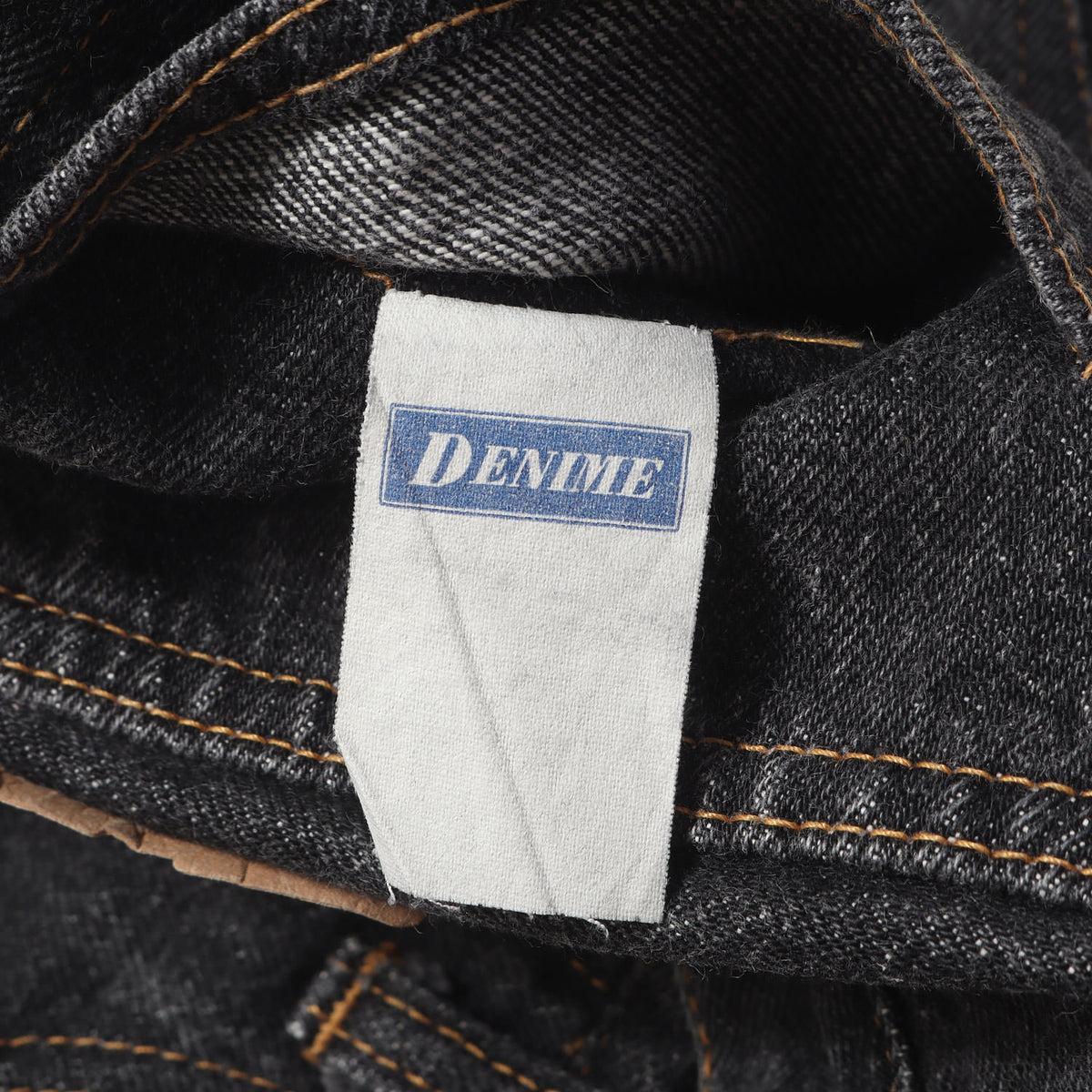 [オリゾンティ期] 90s 66前期タイプ 黄耳付き 先染め ブラック デニムパンツ 日本製