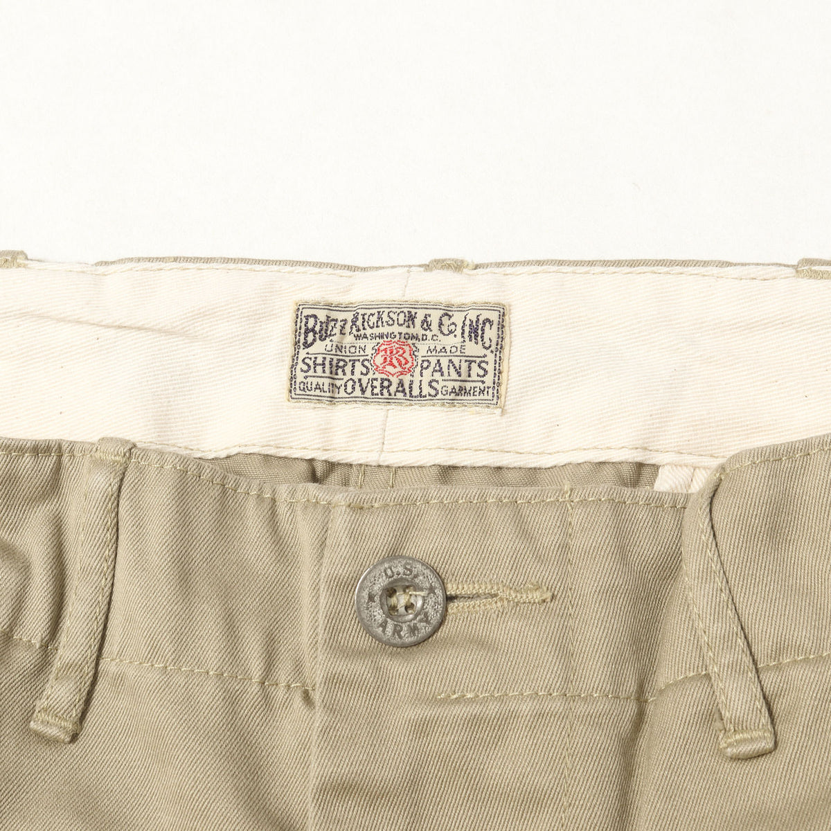 [Bshop別注] 1942年モデル メタルボタン ミリタリー チノパンツ