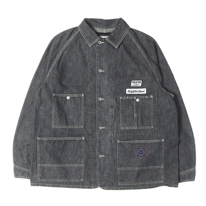 26AW ×M&M ウォッシュドデニム カバーオール ジャケット(WASHED DENIM COVERALL JACKET)