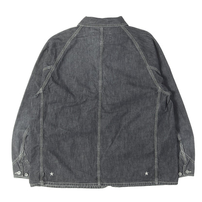 26AW ×M&M ウォッシュドデニム カバーオール ジャケット(WASHED DENIM COVERALL JACKET)