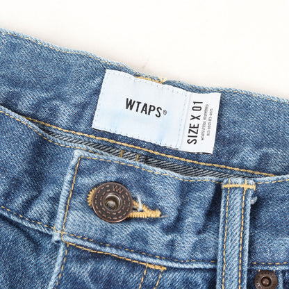 26SS ストーンバイオブリーチ加工 デニムパンツ(BLUES STRAIGHT / TROUSERS / COTTON. DENIM)