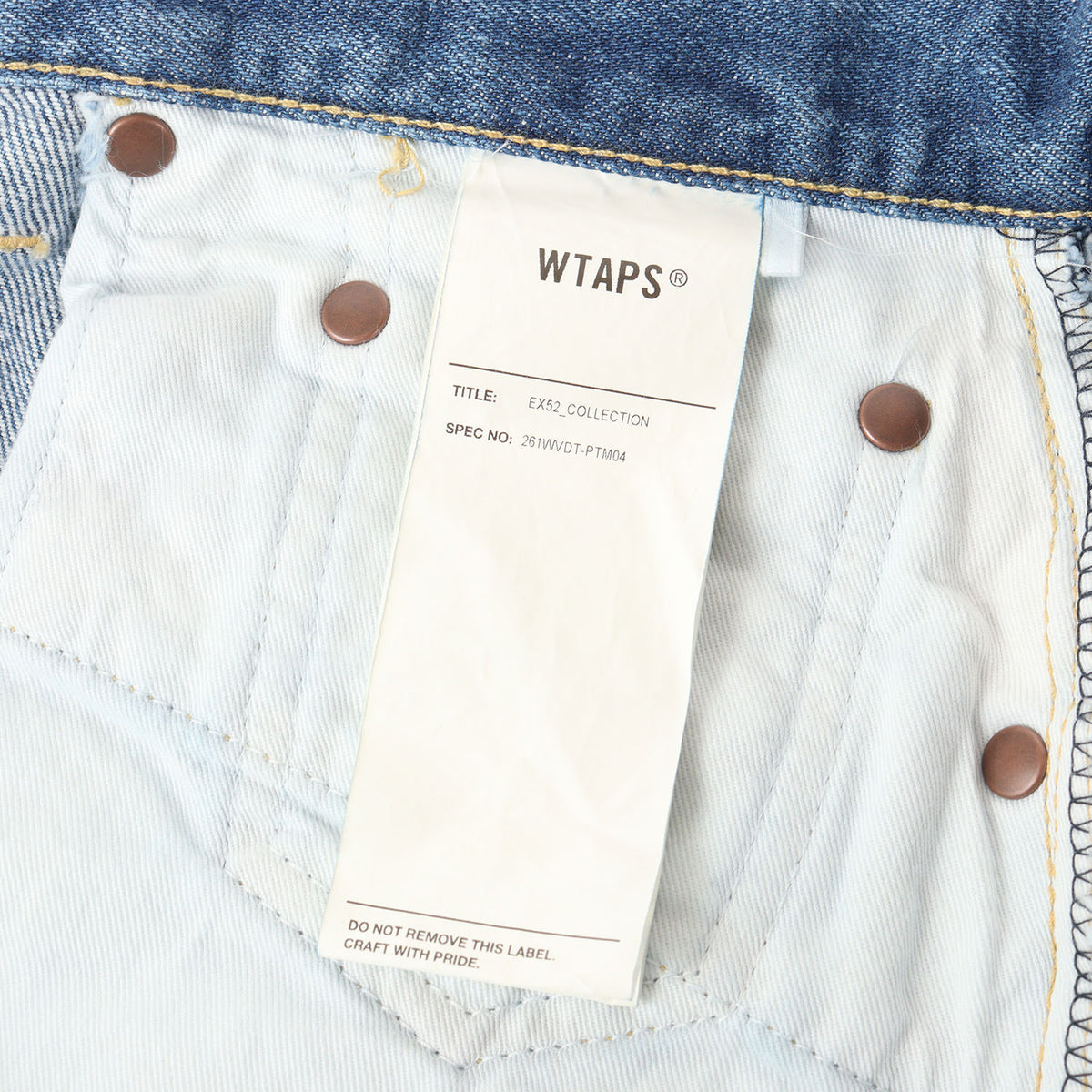 26SS ストーンバイオブリーチ加工 デニムパンツ(BLUES STRAIGHT / TROUSERS / COTTON. DENIM)