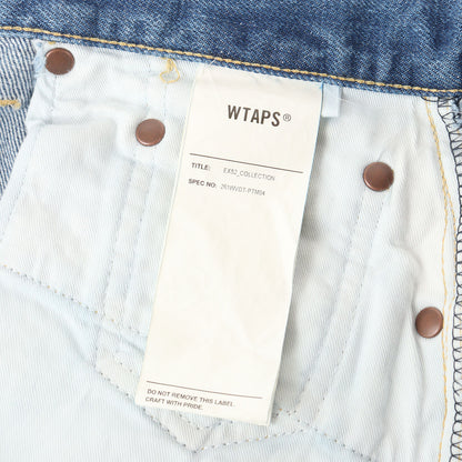 26SS ストーンバイオブリーチ加工 デニムパンツ(BLUES STRAIGHT / TROUSERS / COTTON. DENIM)