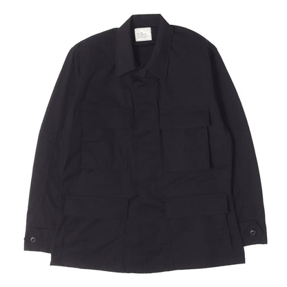 [ミントコンディション] 90s 米軍実物 U.S.ARMY リップストップ BDU ジャケット (単色 BLACK 357)