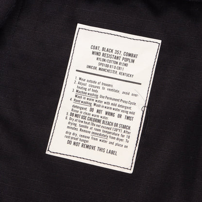 [ミントコンディション] 90s 米軍実物 U.S.ARMY リップストップ BDU ジャケット (単色 BLACK 357)