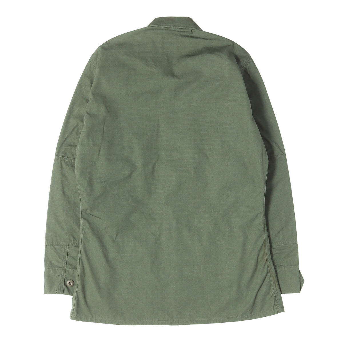 [Goodコンディション] 90s 米軍実物 U.S.ARMY リップストップ BDU ジャケット (単色 GREEN 483)