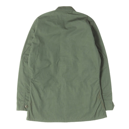 [Goodコンディション] 90s 米軍実物 U.S.ARMY リップストップ BDU ジャケット (単色 GREEN 483)