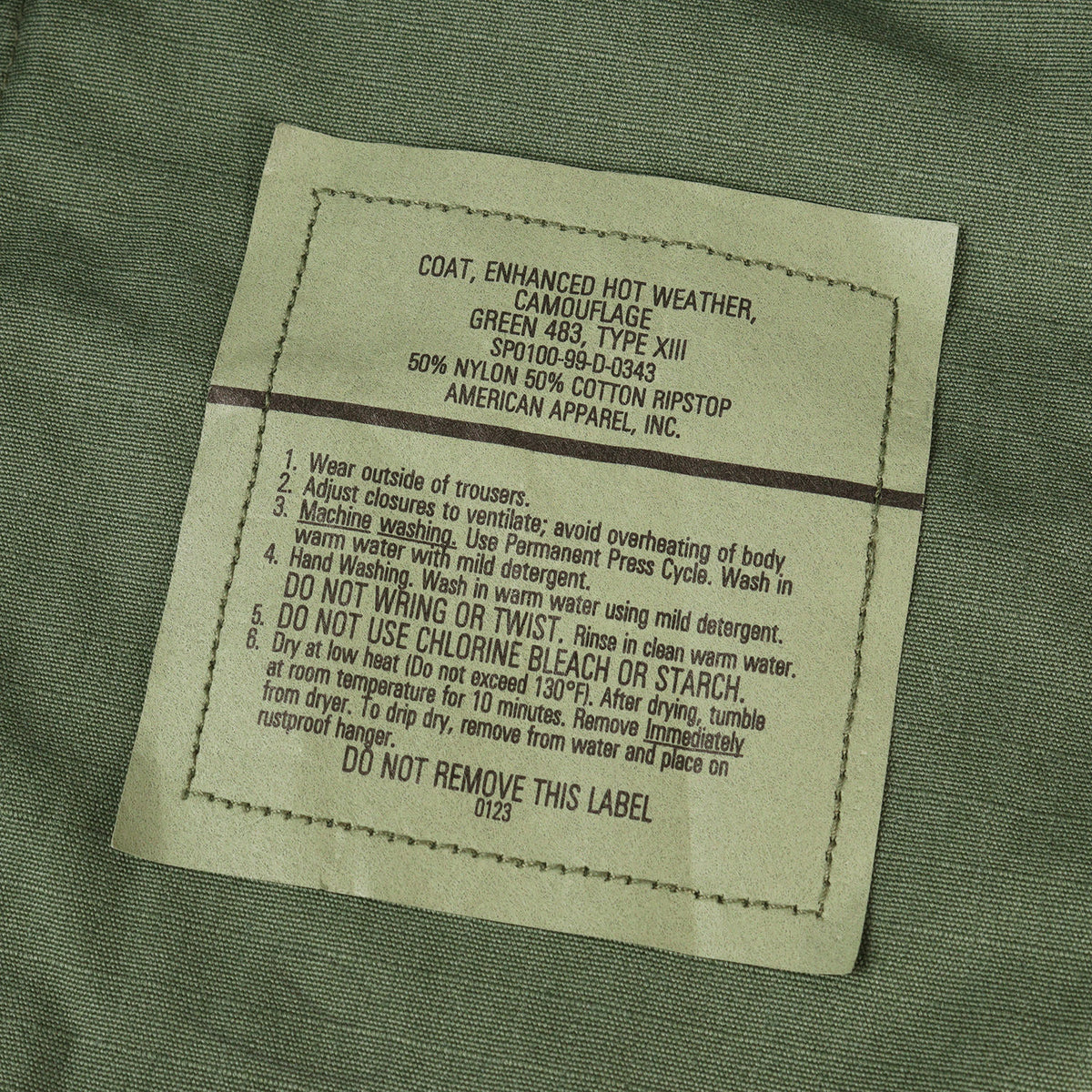 [Goodコンディション] 90s 米軍実物 U.S.ARMY リップストップ BDU ジャケット (単色 GREEN 483)