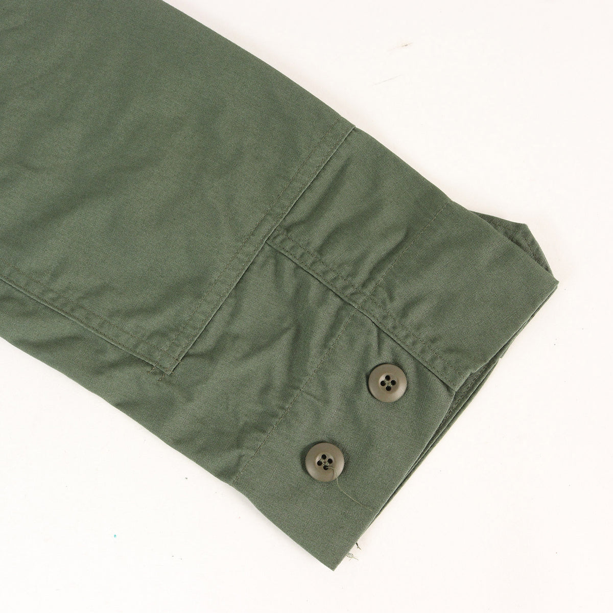 [Goodコンディション] 90s 米軍実物 U.S.ARMY リップストップ BDU ジャケット (単色 GREEN 483)