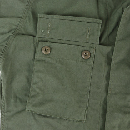 [Goodコンディション] 90s 米軍実物 U.S.ARMY リップストップ BDU ジャケット (単色 GREEN 483)