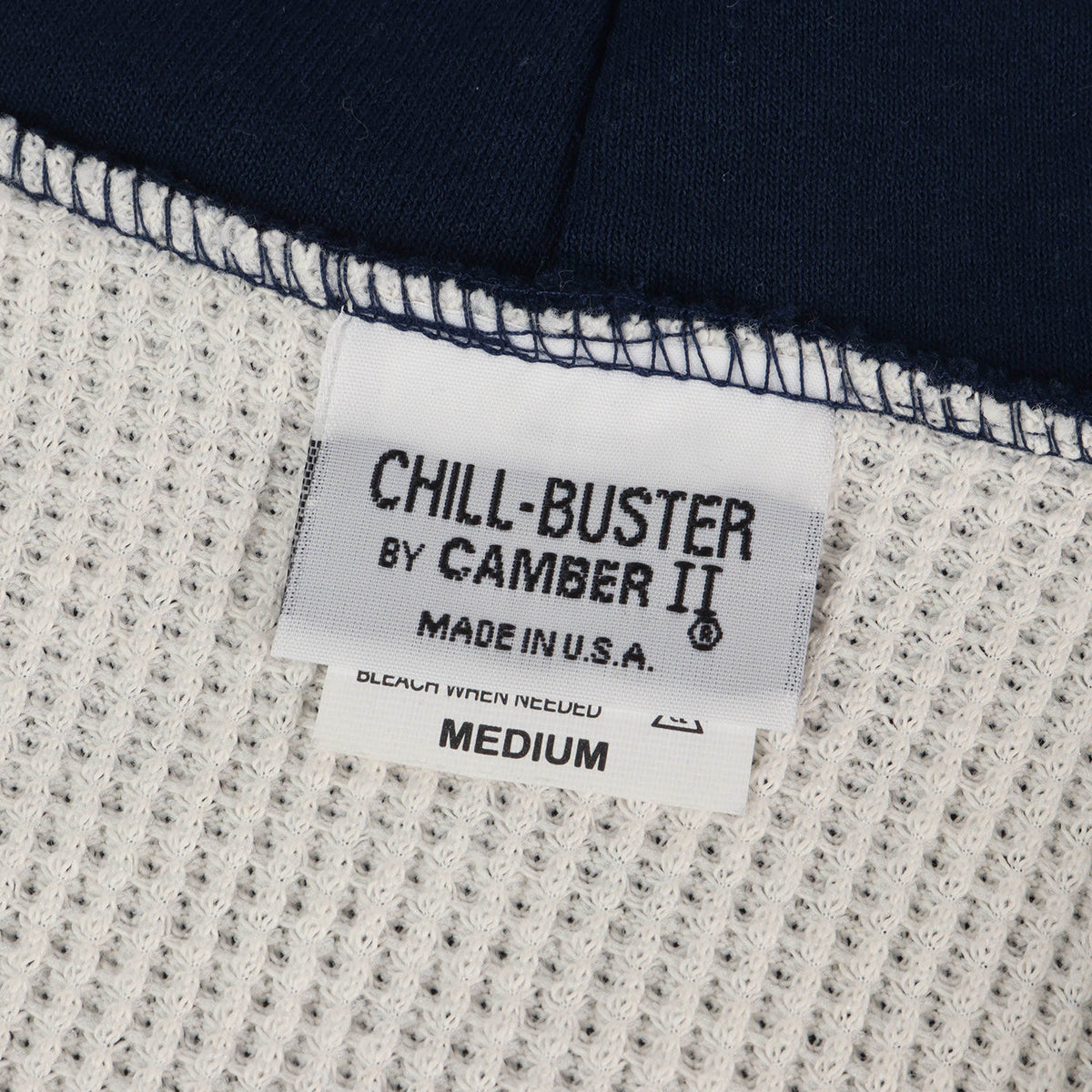 [定番人気 デッドストック] サーマル付き フルジップ スウェットパーカー / USA製 CHILL-BUSTER
