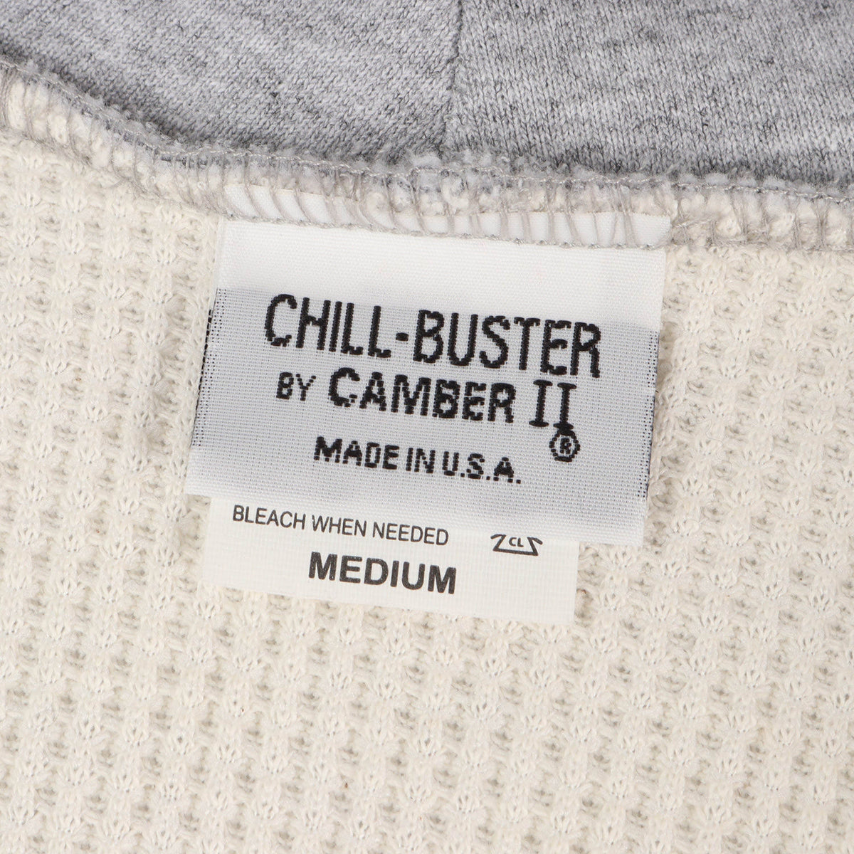 [定番人気 デッドストック] サーマル付き フルジップ スウェットパーカー / USA製 CHILL-BUSTER