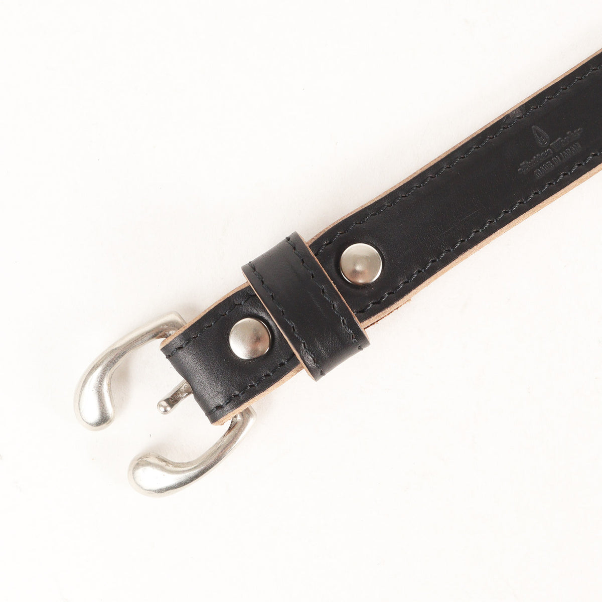 ハーネスバックル クロムエクセルレザー ベルト (N&J Harness Buckle Narrow Belt)
