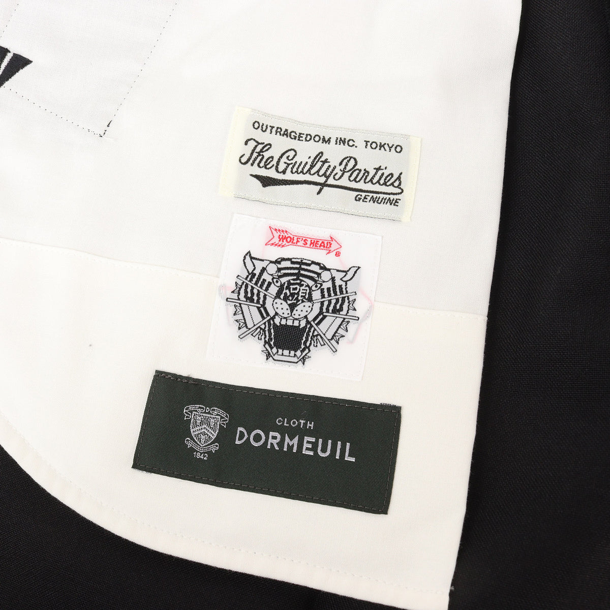 25AW ×WOLF'S HEAD ×DORMEUIL パイソン切替し ロカビリーパンツ(ROCKABILLY PANTS)